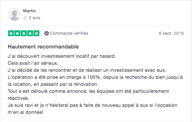 Témoignage Investissement locatif.com