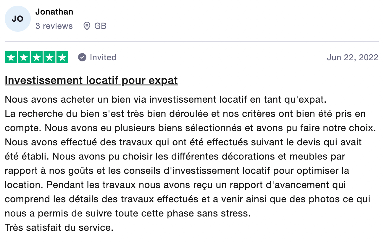 Témoignage Investissement locatif.com