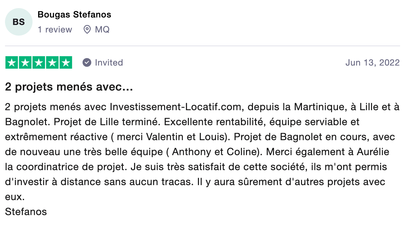 Témoignage Investissement locatif.com