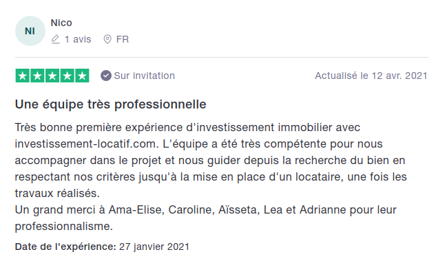 Témoignage Investissement locatif.com