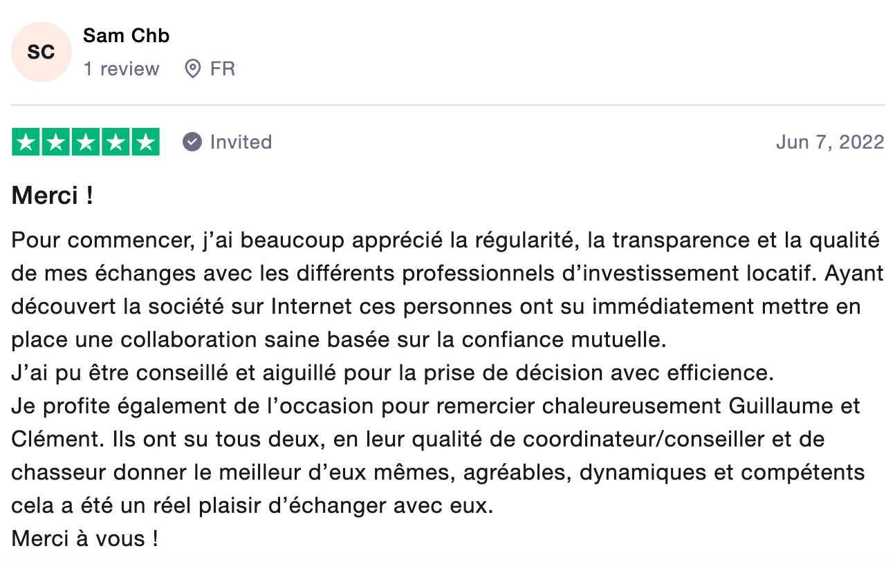 Témoignage Investissement locatif.com