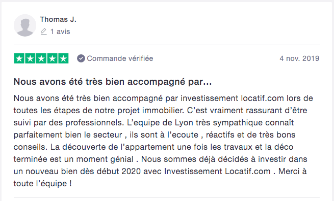 Témoignage Investissement locatif.com