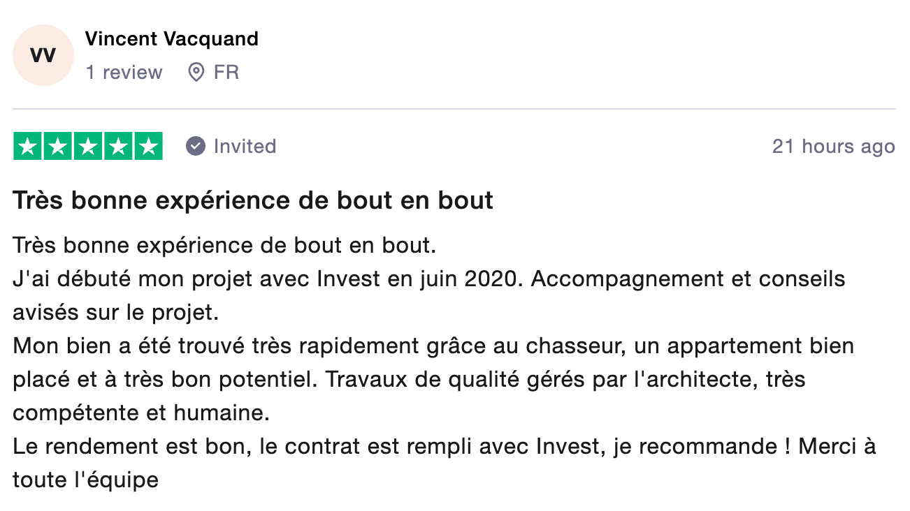 Témoignage Investissement locatif.com