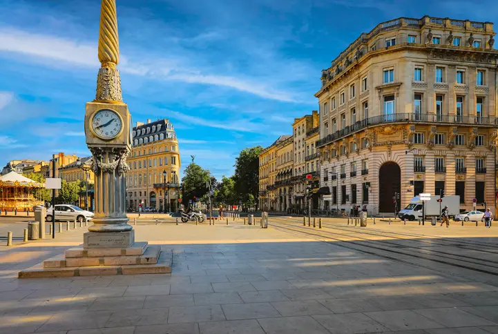 Vue sur un des quartiers de Bordeaux